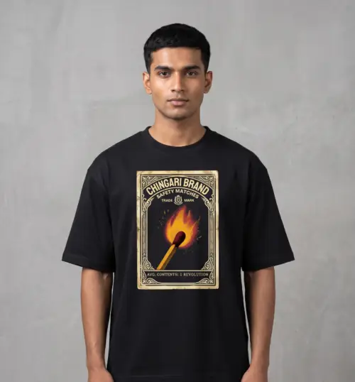 Gemini_Generated_Image_yf7ne2yf7ne2yf7n Chingari Brand "1 Revolution" Heavyweight Tee
