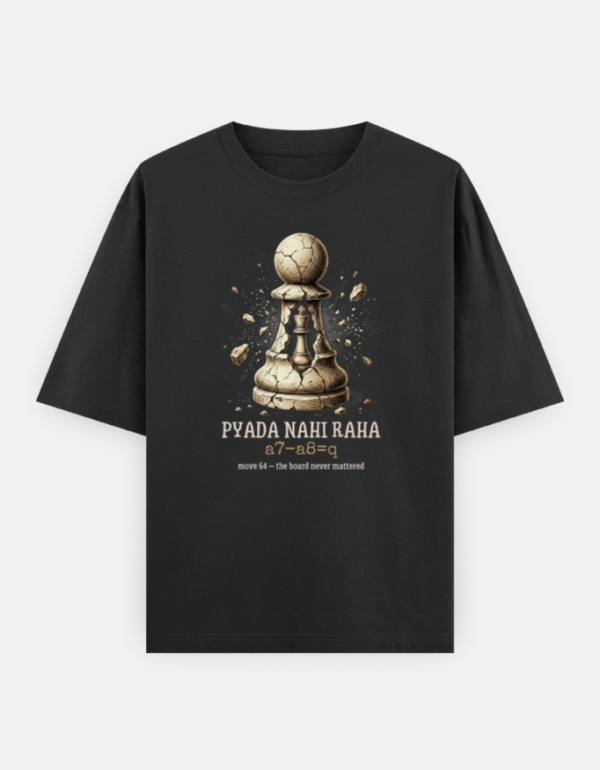 img_28a9dcd4283747.jpg The "Pyada Nahi Raha" Oversized Black Tee
