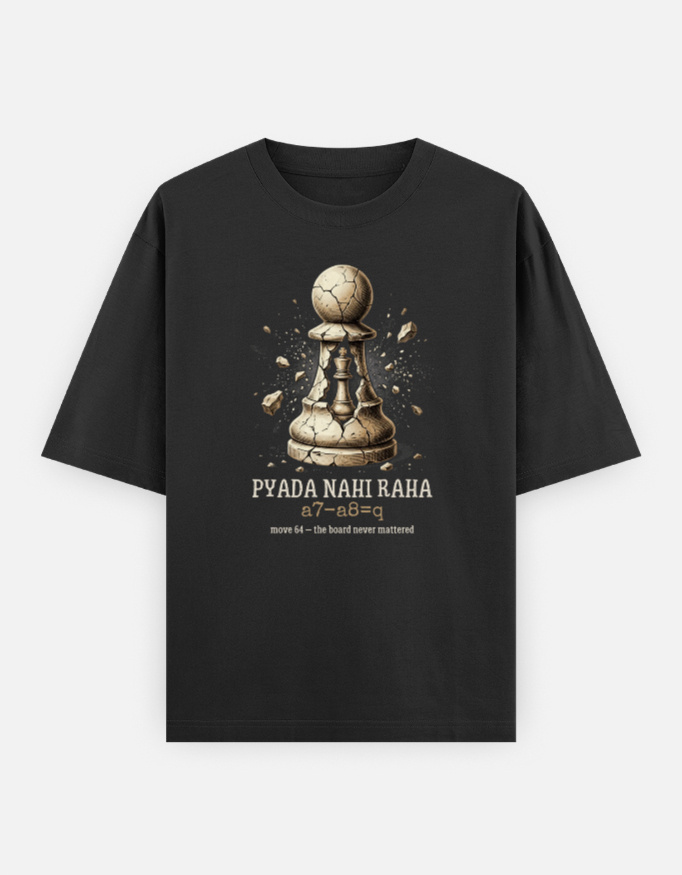 img_bad43dfb4a45f0.jpg The "Pyada Nahi Raha" Oversized Black Tee