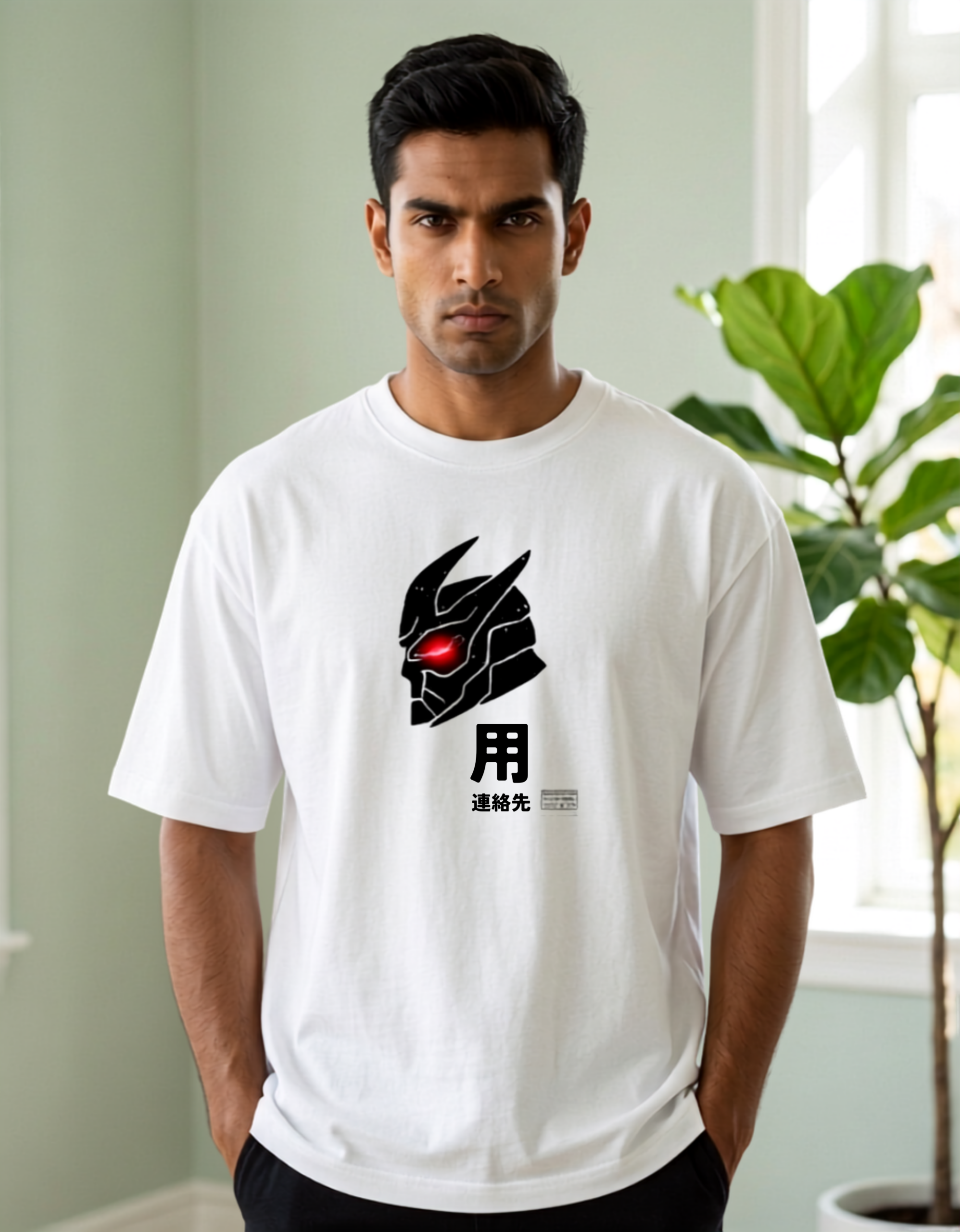 HANEKE Cybernetic Samurai White Tee